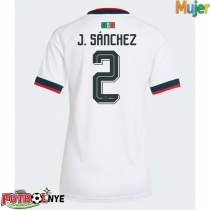 Camiseta México Jorge Sanchez #2 Visitante Equipación para mujer Mundial 2026 manga corta